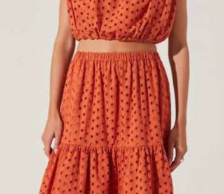 Astr - Nalley Eyelet Crop Top