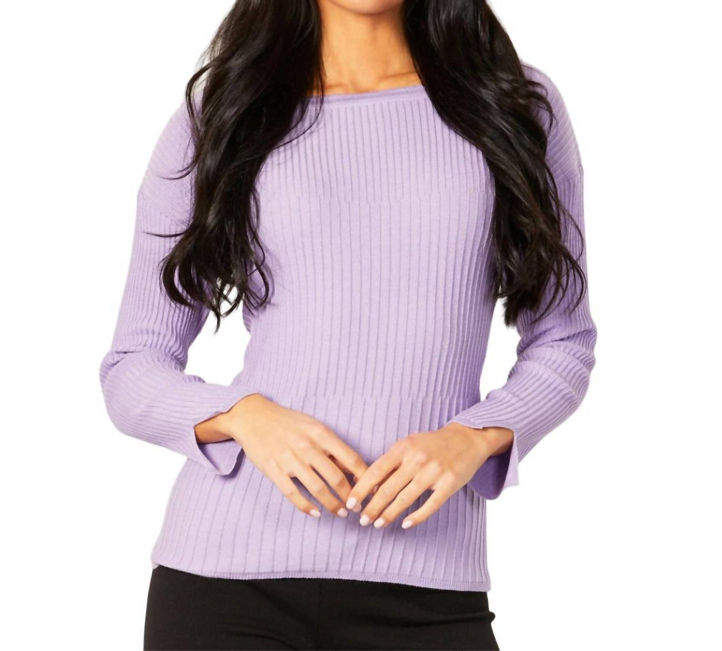 Angel Apparel - Ribbed Crew Neck Top