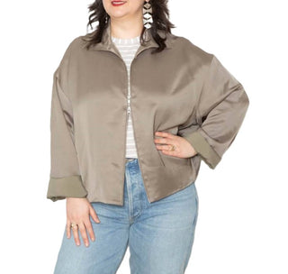 6397 - Zip Up Liquid Jacket