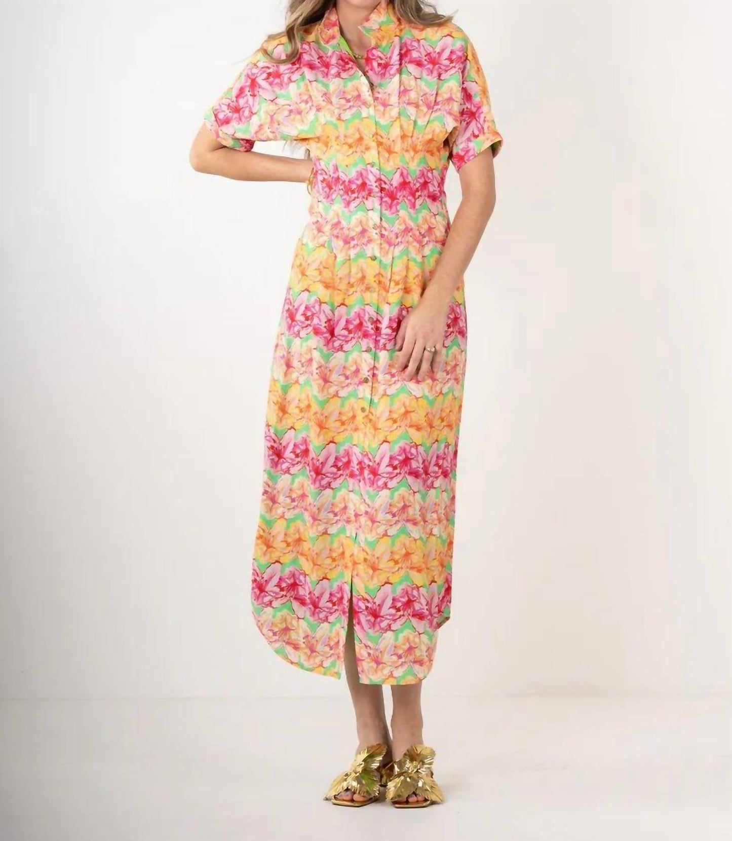 Emily Mccarthy - Georgia Short Dolman Sleeves Dress