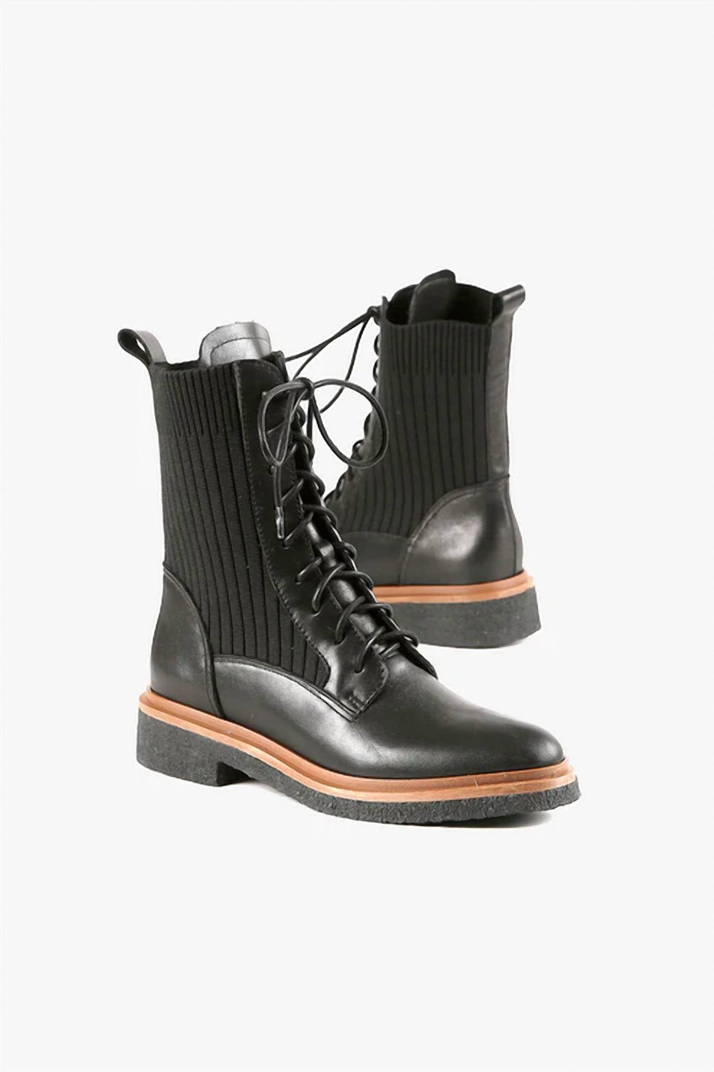 All Black - Women's Sock Camper Boots