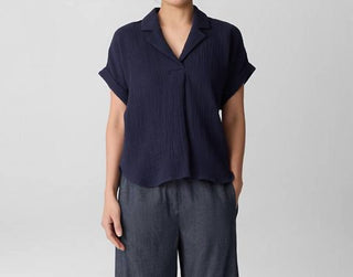 Eileen Fisher - Women's Notch Collar Top