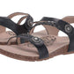 Aetrex - JILLIAN BRAIDED QUARTER STRAP SANDAL - MEDIUM WIDTH