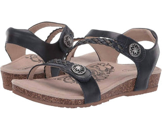 Aetrex - JILLIAN BRAIDED QUARTER STRAP SANDAL - MEDIUM WIDTH