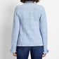 Nzt By Nic+Zoe - Indigo Fringe Mix Knit Jacket