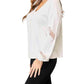 Double Take - Elegant Lace V-Neck Blouse