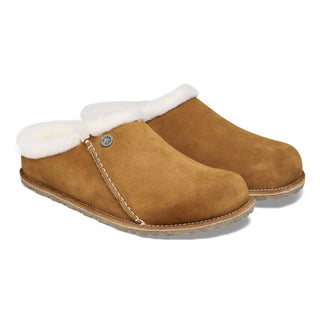 Birkenstock - Women's Zermatt Shearling Natural Slippers - Narrow