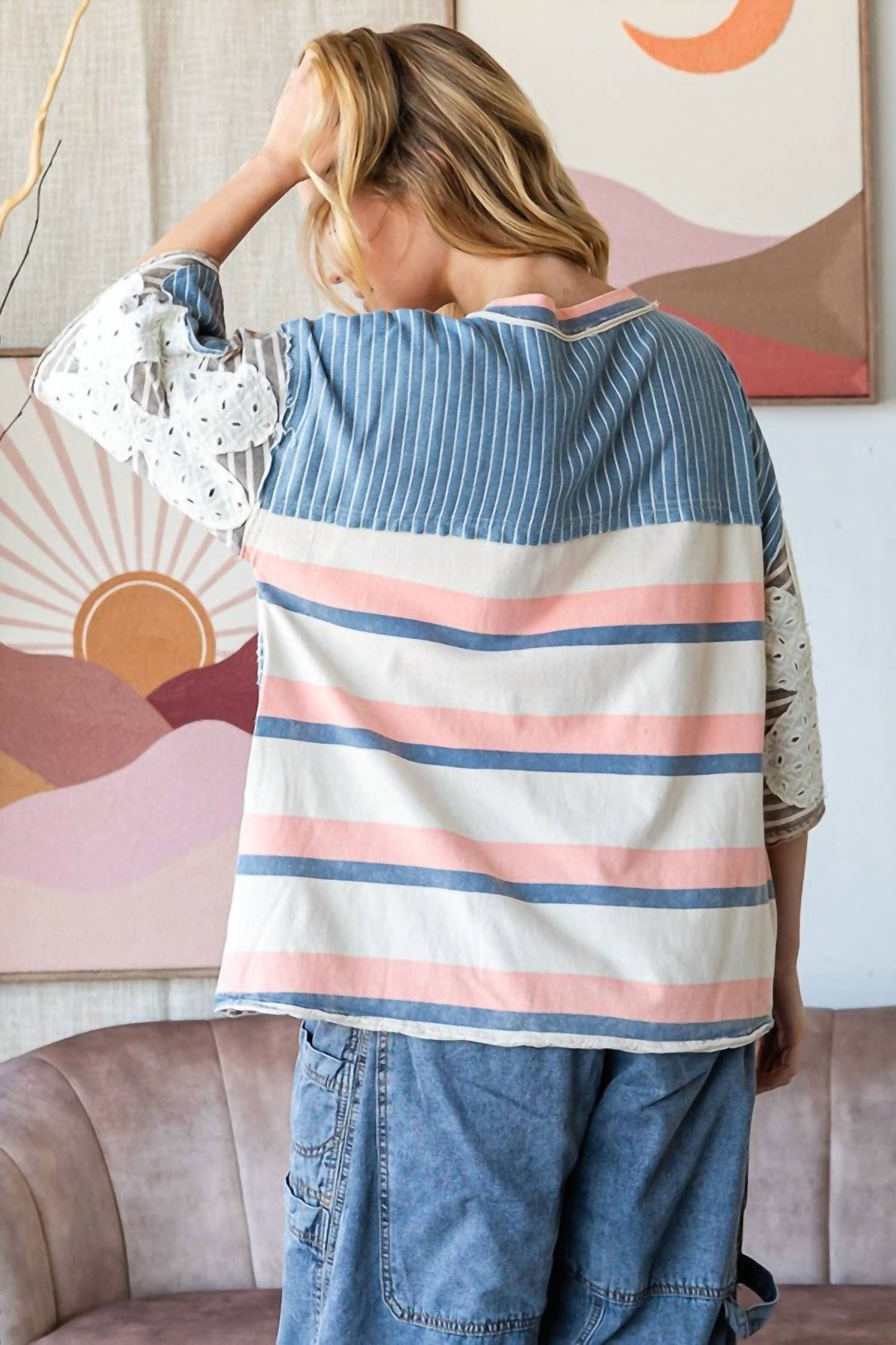 Oli & Hali - Flower Patchwork Top