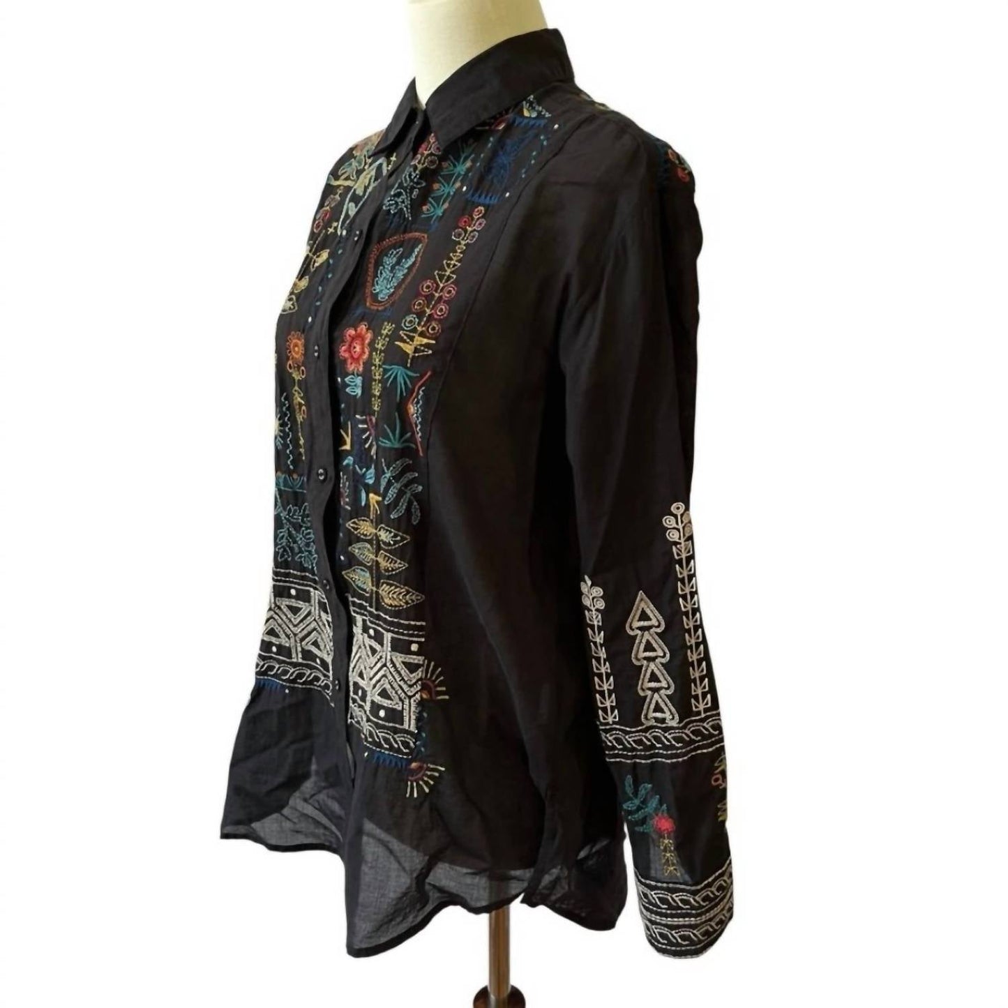 Johnny Was - Scara Oversized Yoke Shirt