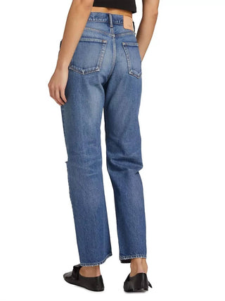 Moussy - Gulfport Wide Straight Leg Jeans