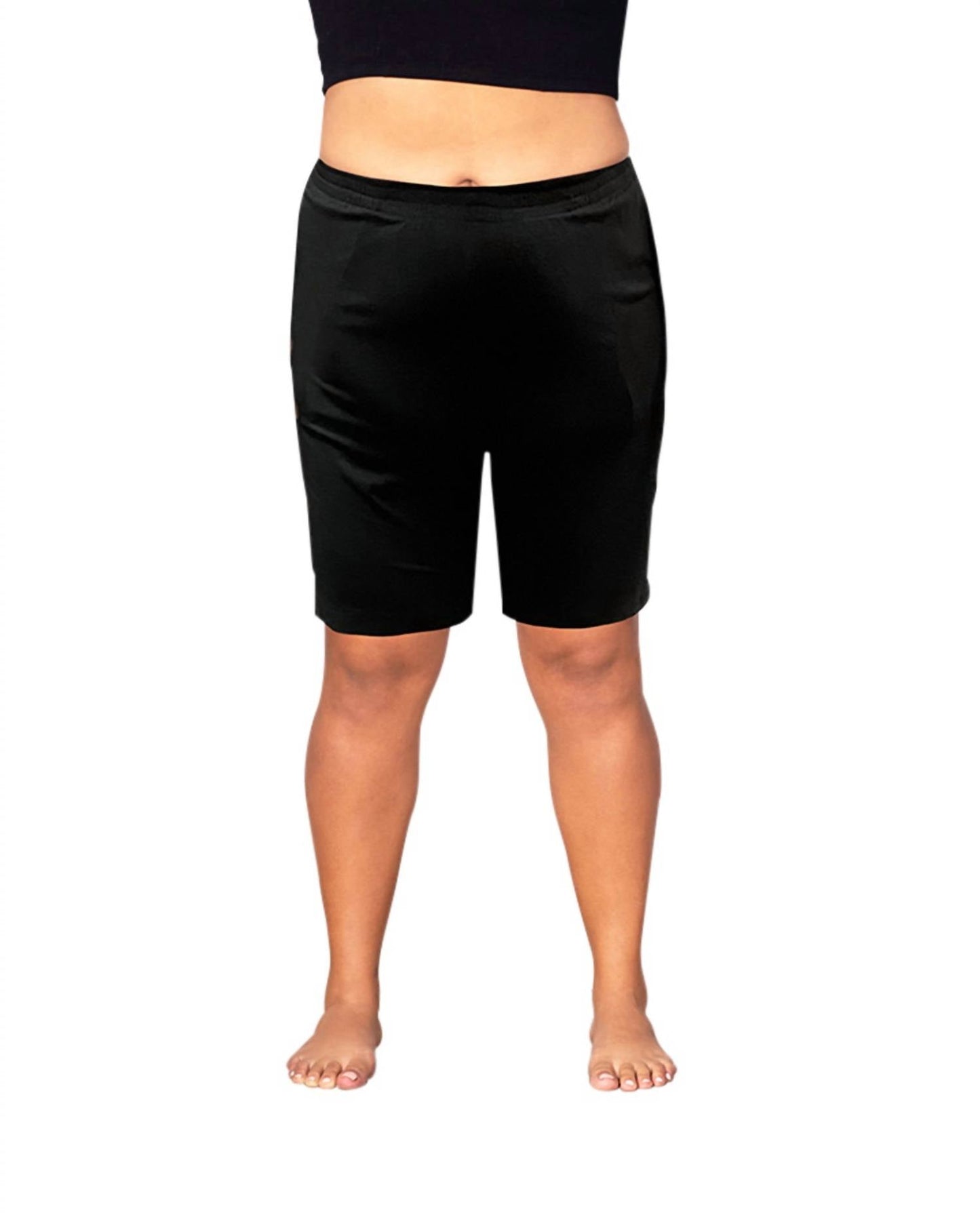 On The Plus Side - Cotton Jersey Shorts - Plus