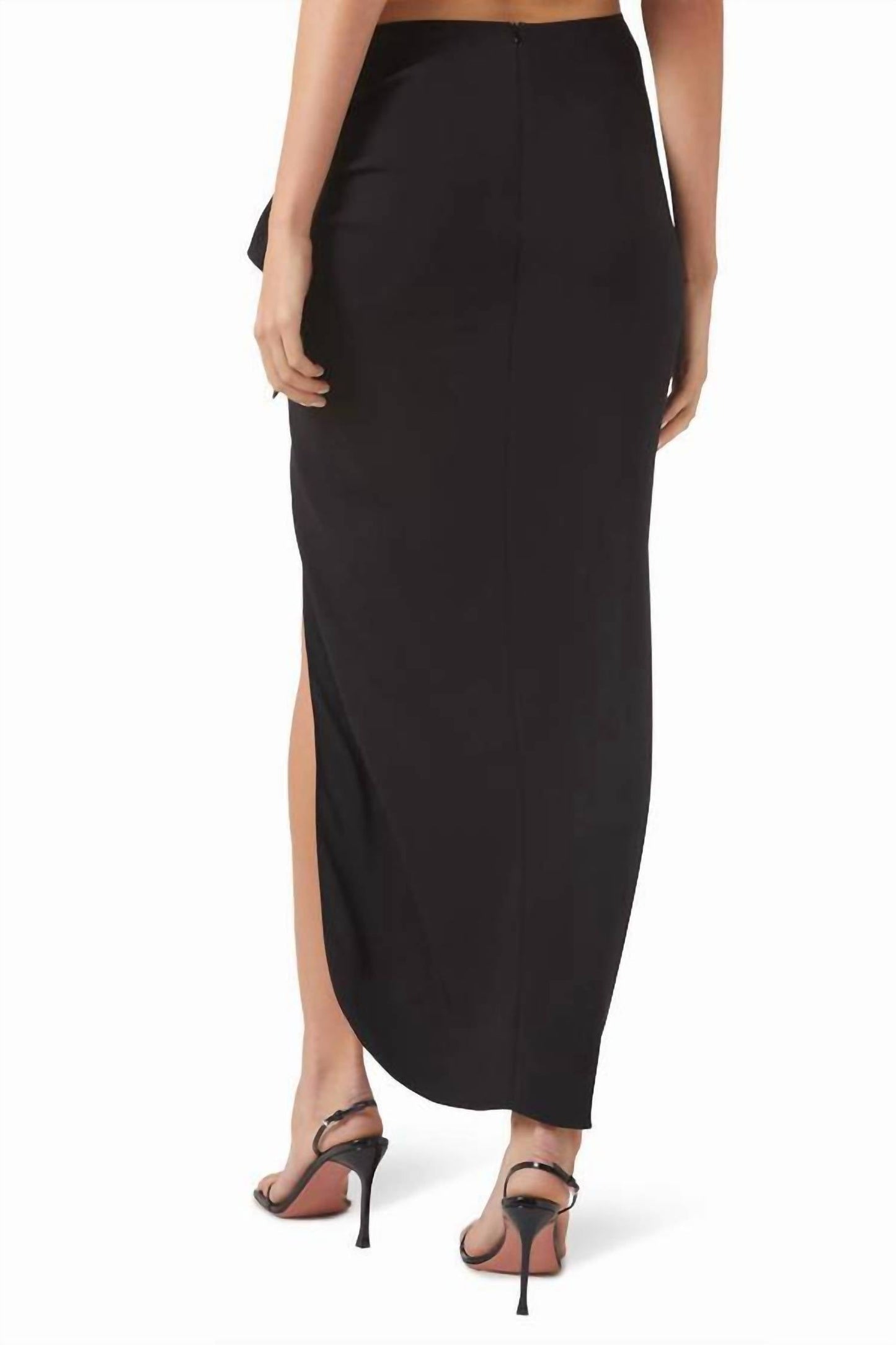 Christopher Esber - Cadence Ruched Maxi Split Skirt