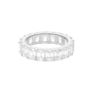 Atlanta Jewelers Supply - Women's Radiant Cut Moissanite Eternity Band Ring