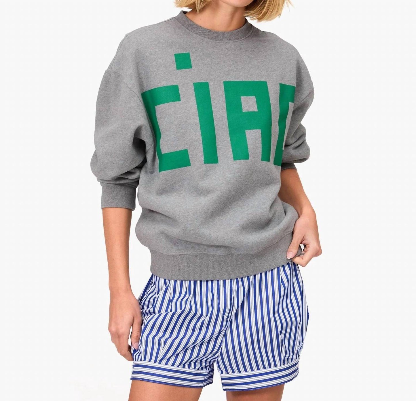 Clare V. - Cotton Sweatshirt With Ciao