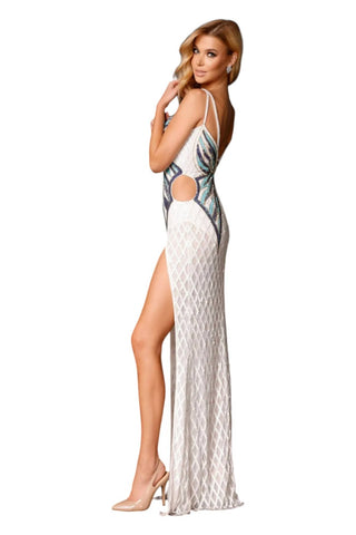 Aleta - Sequin Butterfly Prom Dress