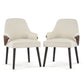 Indoor Dining Chair (Set of 2) - Beige / Brown