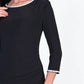 Frank Lyman - Layered Frill Hem Knit/sparkle Dress