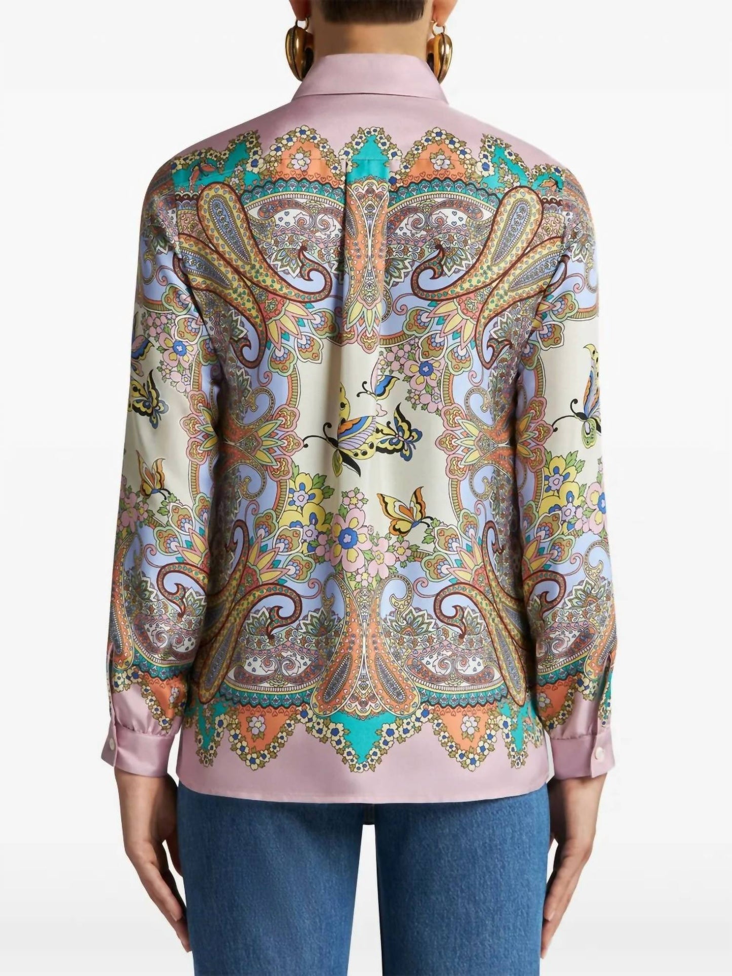Etro - Charm Medallion Silk Twill Paisley Blouse