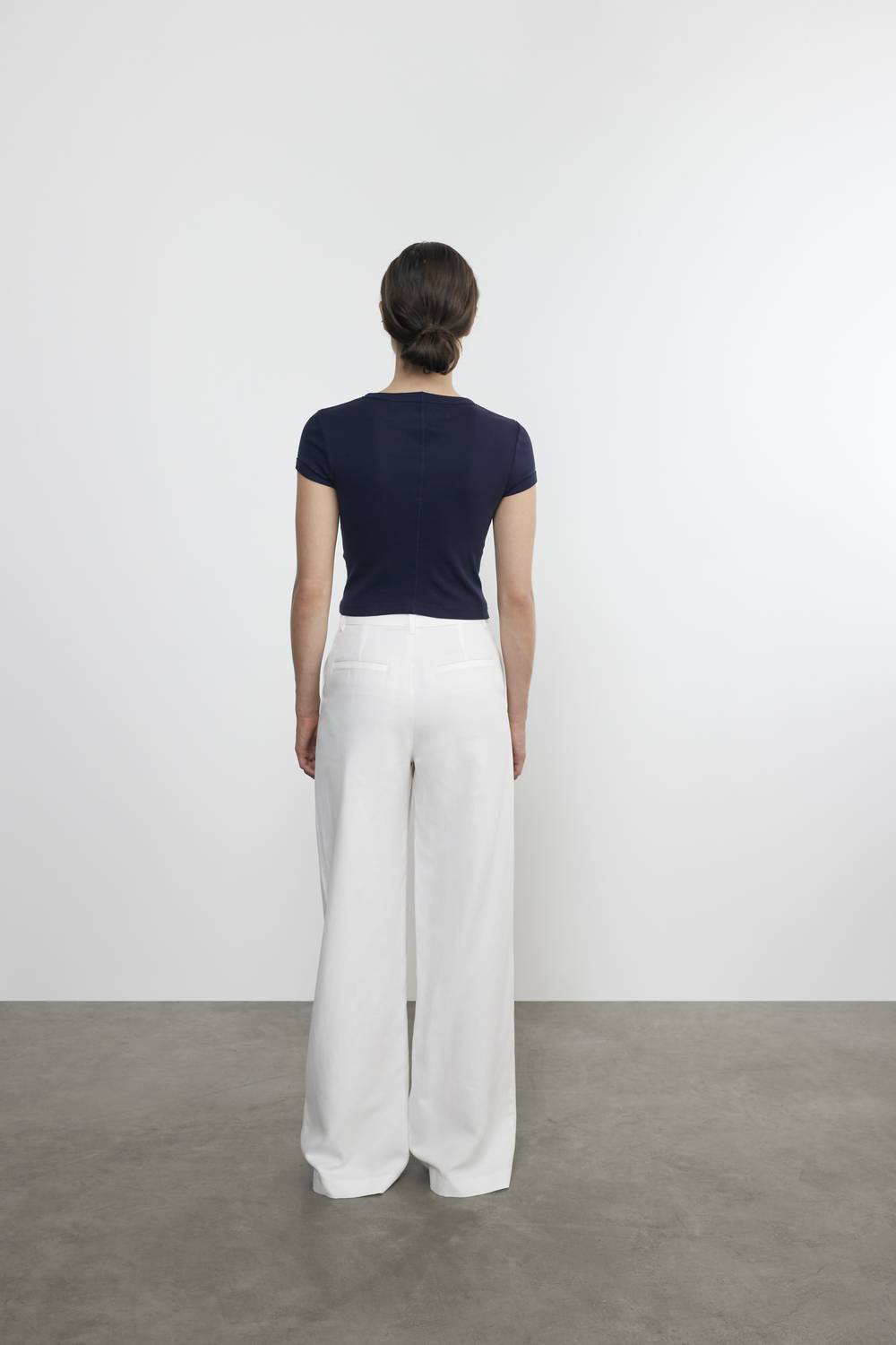 Enza Costa - SUPIMA BABY RIB CROPPED TEE