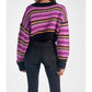 Elan - Striped Cropped Sweater