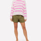 Brodie Cashmere - Boxy Stripe Crew Neck Jumper