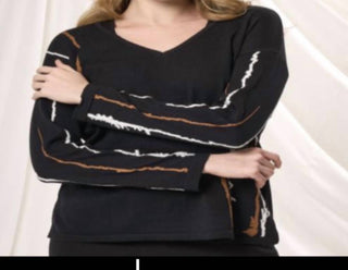 Angel - Abstrack V-neck Top