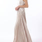Aakaa - Sleeveless Tie Front Waisted Pleat Maxi Dress