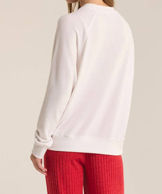 Z Supply - Cassie Peace and Joy Raglan Long Sleeve Top