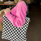 Zenana - Retro Check Tote Bag