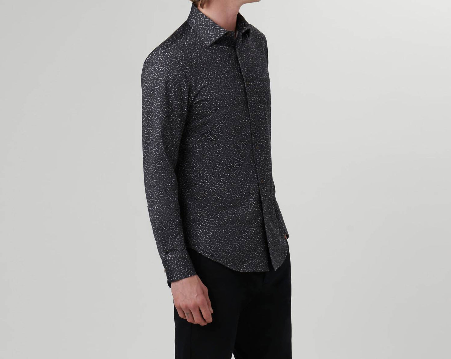 Bugatchi Uomo - James Cigar Print Ooohcotton Shirt