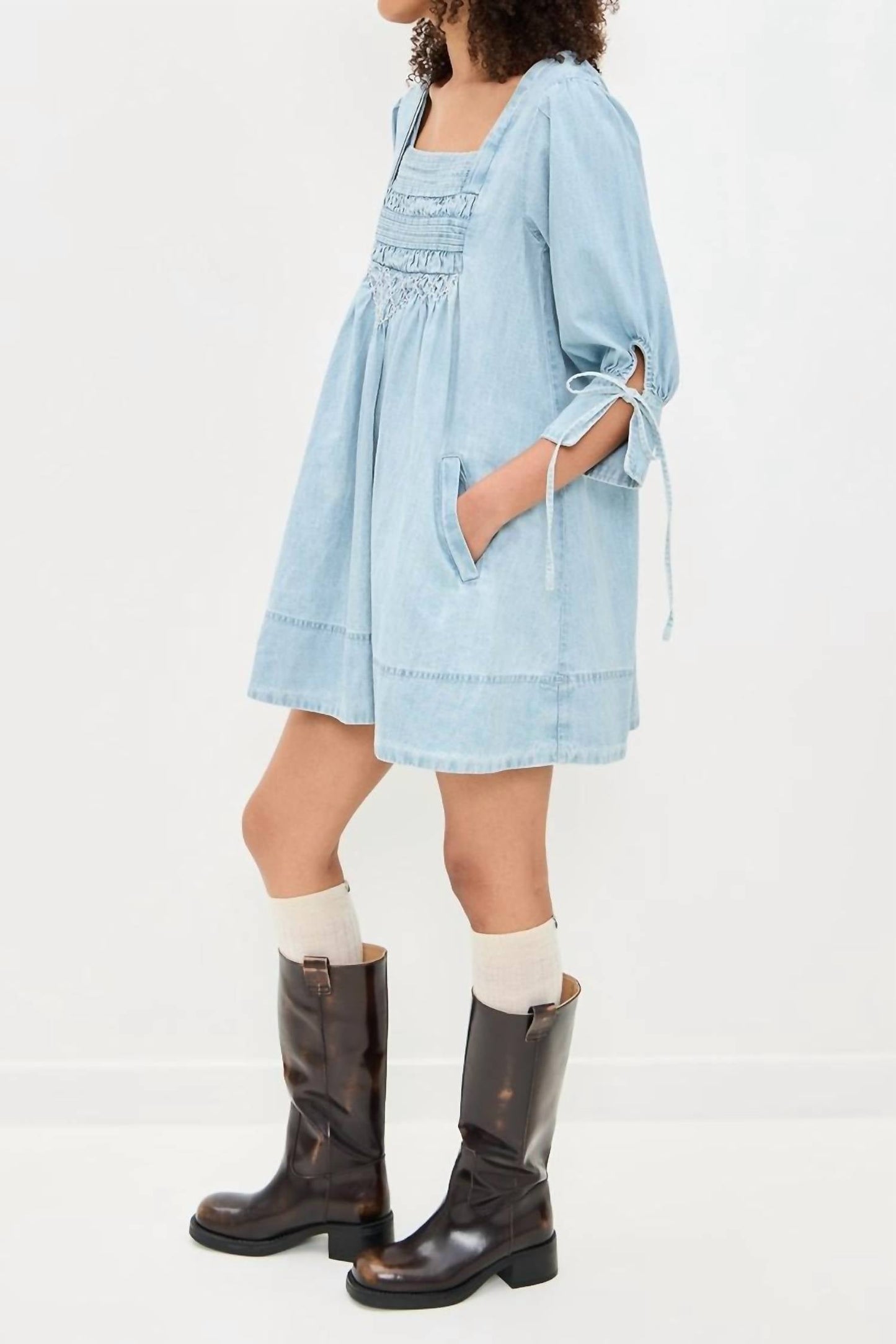 Free People - Sonora Denim Mini Dress