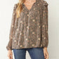 Entro - Ruffle & Floral Blouse