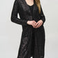 Joseph Ribkoff - Sequined Long Sleeve Cover-up Jacket