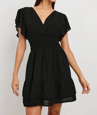 Rails - Kimora Smocked Waist Linen Blend Mini Dress