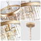 Golden Luxury Crystal Chandelier 23.6 Inch