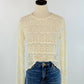 Aaron & Amber - Sweet Cream Long Sleeve Lace Top