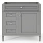 Bathroom Vanity With 2 Drawers and Tip-Out Drawer Storage Cabinet