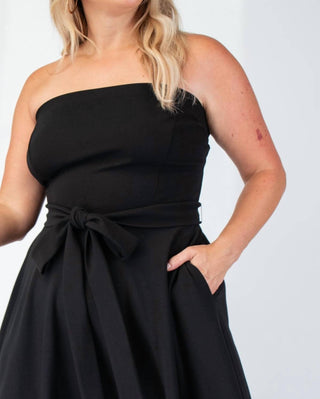 The Curve La - Plus Size Knit Tube Maxi Dress With Self Belt