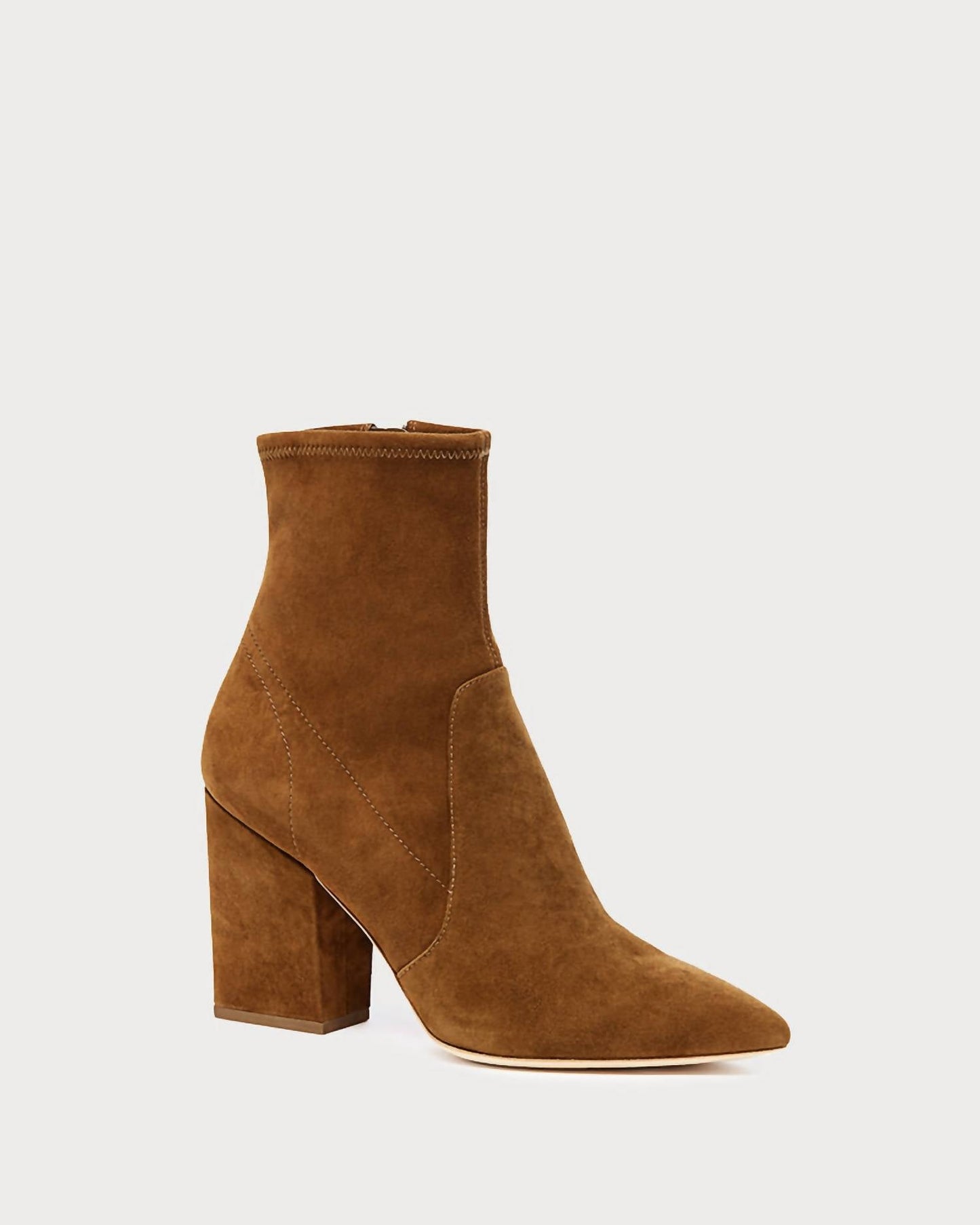 Loeffler Randall - Women's Isla Cacao Suede Slim Ankle Bootie