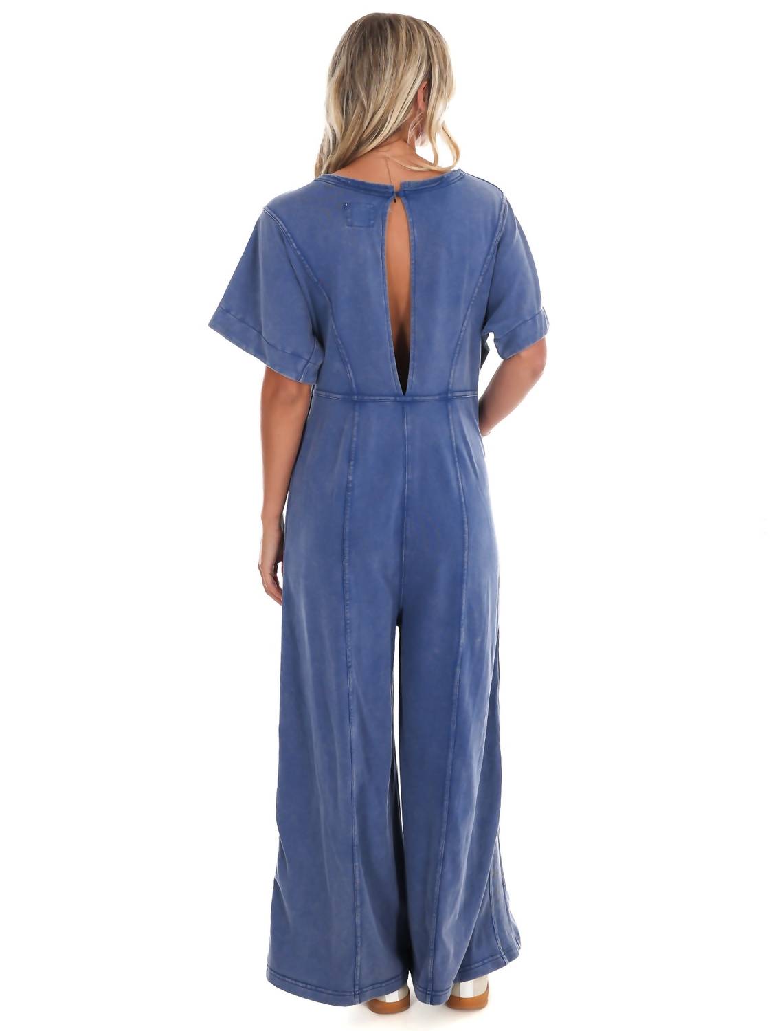 Umgee - Easy Living V-Neck Jumpsuit