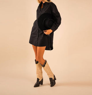 Care Tucker - Basic Preslie Poplin Shirt Mini Dress