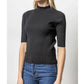 Lilla P - Women's Ruffle Mock Neck Top