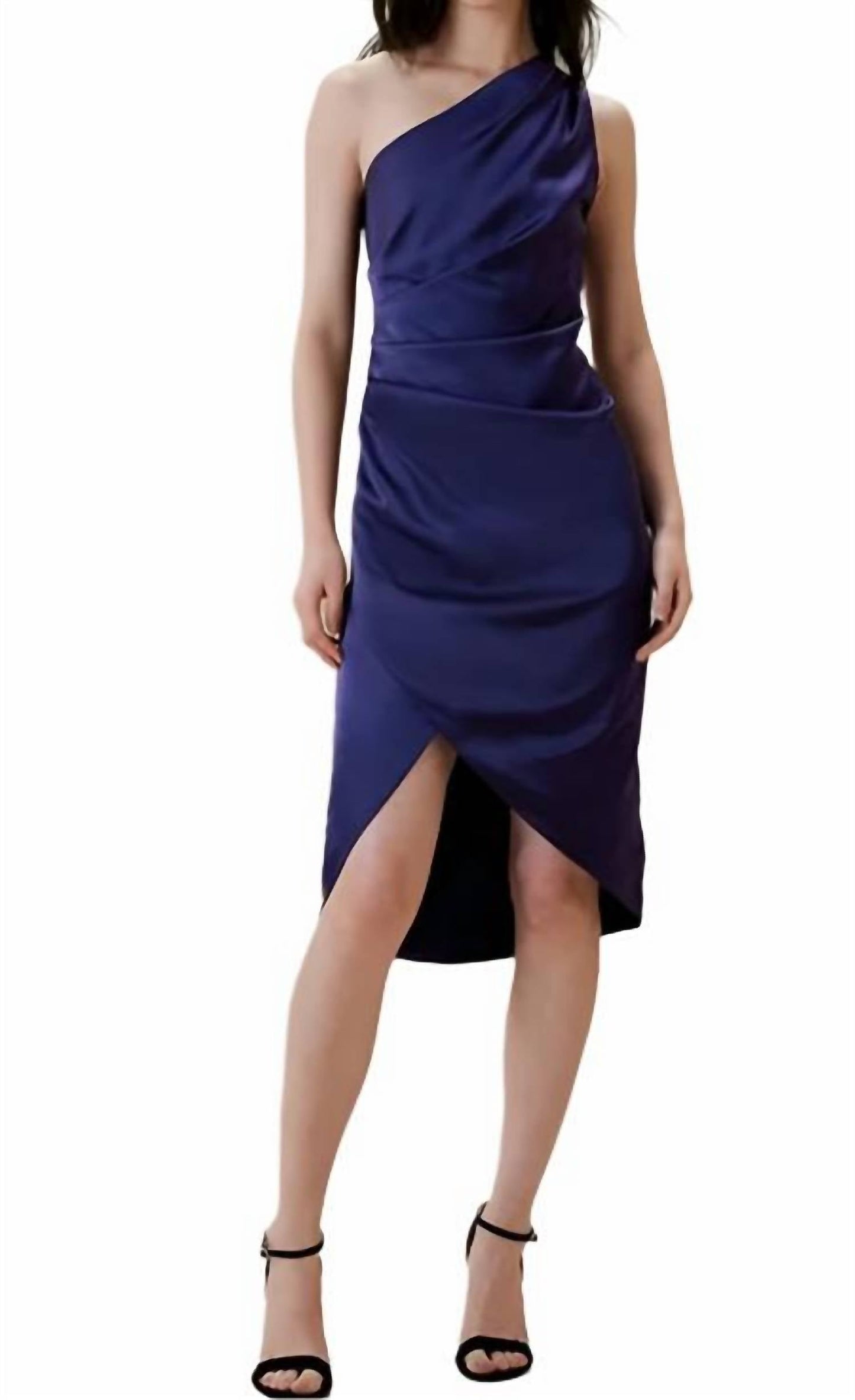 Banana Republic - Cold Shoulder Satin Dress