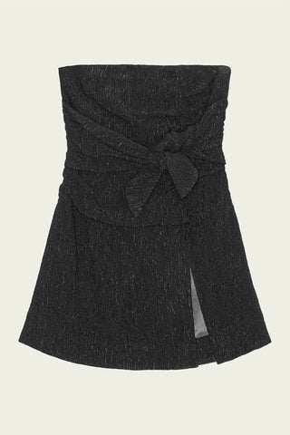 Ganni - Viscose Stretch Crepe Strapless Top