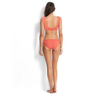 Seafolly - Inka Rib Wrap Front Bikini Top