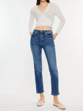 Kancan - High Rise Slim Straight Jeans