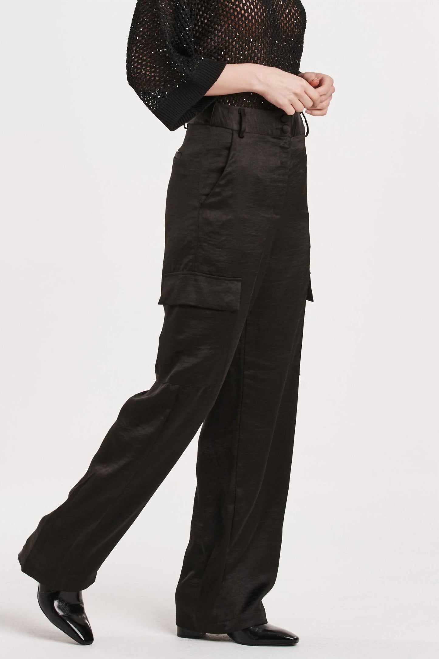 Another Love - ESMERALDA CARGO SATIN PANTS