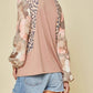 Andree By Unit - Mixed Print Balloon Sleeve Top
