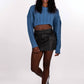 Bailey Rose - CABLE KNIT CROP SWEATER