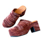 Chocolat Blu - Women's Ginette Velvet Upper Clog